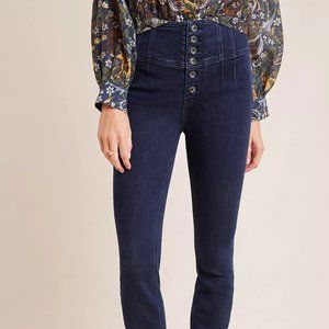 EUC Pilcro High-Rise Button-Fly Skinny Jeans